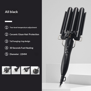 <span class=keywords><strong>Fer</strong></span> à <span class=keywords><strong>boucler</strong></span> professionnel 22 mm à boules, pour des boucles longue durée, design léger, 2 réglages de chaleur, ondulateur de cheveux - Product Image 4
