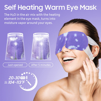 Feuille de masque pour les yeux à compresse chaude personnalisée pour la fatigue oculaire masque pour les yeux à la vapeur avec logo pour dormir