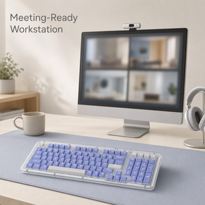 <span class=keywords><strong>Clavier</strong></span> mécanique sans fil rétroéclairé K98M avec interrupteurs Marble Hot Swap, Bluetooth, USB Type-C, pour joueurs sur PC - Product Image 6