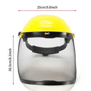 CE EN166 ha approvato protezione PC visiera industriale silvicoltura casco di sicurezza per giardino Trimmer sicurezza forestale industriale