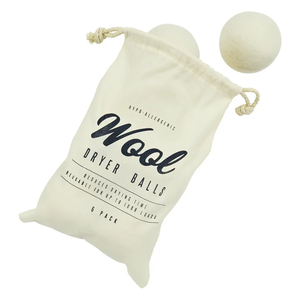Boules de séchage en laine avec motif mouton mignon, 3 grises et 3 blanches, en feutre, pour la lessive - Product Image 4
