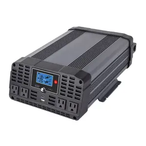 Inverter daya modifikasi 2000W DC ke AC, efisiensi tinggi 12V ke 230V Output ganda OEM mendukung CE konverter Inverter bersertifikasi