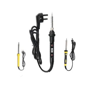 60W Temperature controlled soldering iron ceramic heaters portable soldering gun iron with suction soldering tips