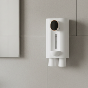 <span class=keywords><strong>Distributeur</strong></span> de bain de bouche électrique USB intelligent avec 2 ventouses magnétiques, prise en charge de la langue française, fixation murale pour usage domestique et hôtelier - Product Image 1