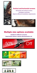 バータイプ<span class=keywords><strong>Android</strong></span>付き<span class=keywords><strong>Android</strong></span>赤外線タッチストレッチバータイプ液晶ディスプレイスーパーマーケット小売棚ストレッチバーディスプレイ - Product Image 4