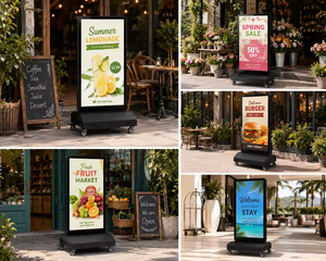 Screenage Outdoor LCD Display 2000nits High Brightness Digital <b>Poster</b> Advertising Screen for Retail Store Subway Wayfinding - Product Image 5
