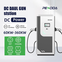 Chargeur public EV PENODA niveau commercial 2 60kw-180kw Station de charge de bus cc rapide compatible OCPP et CCS