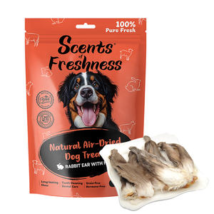 Bocadillos naturales liofilizados para gatos y perros, venta al por mayor de China, orejas de conejo con pelo en bolsas para tratar, bolsas con embalaje - Product Image 4