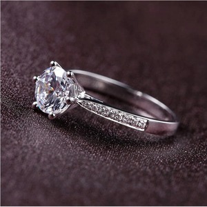 <b>Unique</b> Design Lab Created Diamond <b>Ring</b> 14K Gold Plated IGI Certified Luxury Brilliant Cut VVS Clarity Women's Bridal <b>Engagement</b> - Product Image 6
