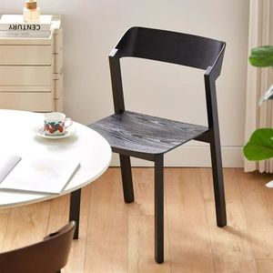 Nordic Minimalist Solid Wood <b>Dining</b> <b>Chair</b> Stable Design For Home <b>Dining</b> Room - Product Image 3
