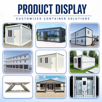 Maison conteneur préfabriquée en acier léger de 20 pieds, démontable, portable, pour le camping