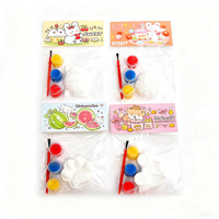 Kit de peinture par numéros DIY pour enfants, figurine en plâtre, vente en gros, jouet d'art et d'artisanat, ensemble cadeau de peinture faite à la main avec peintures acryliques