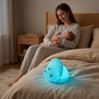 Vente en gros de lampes de chevet LED en silicone souple pour la nurserie, avec variateur d'intensité et capteur tactile, pour la chambre de bébé