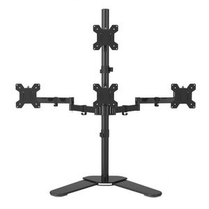 Support de bureau pour 4 moniteurs – Bras de fixation pour quatre écrans - Product Image 1