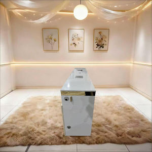 Mesa de <span class=keywords><strong>Manicura</strong></span> Doble de Mármol Moderna y Lujosa con Aspirador de Polvo y Luz, Estación de Trabajo Profesional para Salón - Product Image 4