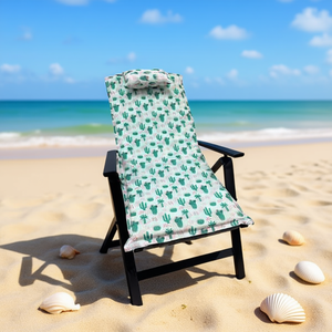 TUMBONA 50*120*4CM-4 Tappetino da Spiaggia in Spugna Morbida, Comodo Cuscino e Poggiatesta - Product Image 3