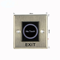 Bouton de sortie sans contact Bouton de capteur infrarouge sans contact