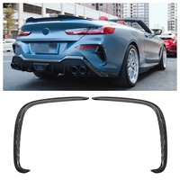 Alerones Traseros Estilo X de Fibra de Carbono 100% Seca para BMW Serie 8 G14 G15 G16 Sline 2020-IN, Divisores Traseros, Alerones Traseros