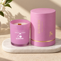 Bougie parfumée de haute qualité personnalisée, vente en gros, emballage de luxe avec logo pour bougie parfumée, cadeaux de fête