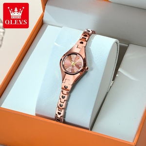 Reloj OLEVS 7082 Original para <span class=keywords><strong>Mujer</strong></span>, Elegante Estilo Coreano, Acero de Tungsteno, Reloj de Pulsera de Cuarzo Original, Regalo de Lujo para <span class=keywords><strong>Mujer</strong></span> - Product Image 5