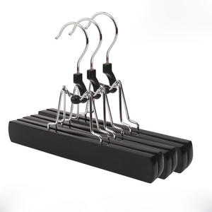 Vente en gros pince en <span class=keywords><strong>bois</strong></span> pantalon jupe cintre <span class=keywords><strong>bois</strong></span> cintre pour extension de cheveux perruques - Product Image 1