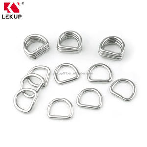 อุปกรณ์เสริมสำหรับกระเป๋าอุปกรณ์รอกและรอกป่าน  ห่วงโลหะเชื่อมแบบ D ขนาด 8*50 มม.  งานหนัก  ทำจากสแตนเลส 316 สำหรับปลอกคอสุนัข สายรัด และสายสะพาย - Product Image 4