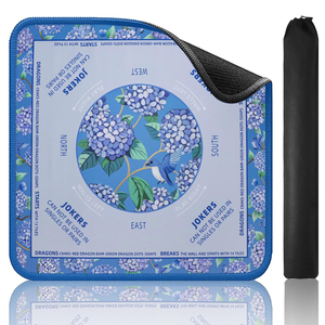 Custom Printed Neoprene American Mahjong <b>Table</b> Mat Luxury Floral Style Mahjong <b>Game</b> Pad <b>for</b> Acrylic Mahjong Tiles Wholesale - Product Image 1