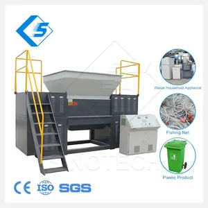 Prices of recycled plastic scrap pneumatic hydraulic electric Waste industrial twin shaft wood aluminum can crusher Shredder