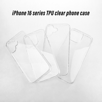 Pour iPhone 16 Plus coque de téléphone Crystal Clear antichoc coque de téléphone portable pour iPhone couverture de téléphone