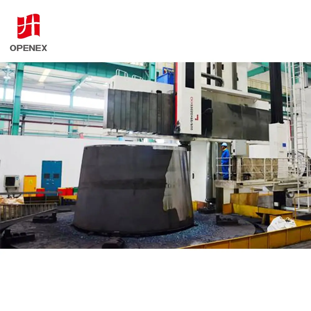 בסיס מכונות OEM כבד יציקה גדולה חלקי חישול מותאם אישית גדול דיוק CNC עיבוד שבבי שירות סיבוב