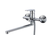 Robinet de douche thermostatique à eau froide chaude mitigeur mural Chrome robinet de bain Style classique nouveau zinc en céramique de pluie poli