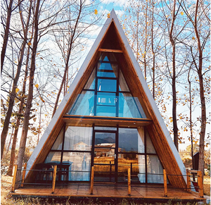 Hỗ trợ tùy chỉnh dịch vụ, kết cấu thép sang trọng nhà gỗ nhỏ tam giác mô-đun đúc sẵn nhà nhỏ - Product Image 2