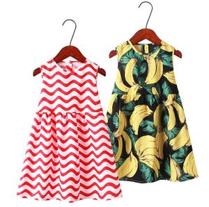 Vestidos de Fábrica para Niñas al por Mayor, Ropa de Verano Barata para Niños, Vestidos Encantadores con Estampado de Cerezas, Vestido Rojo Coreano para Niñas, Ropa Moderna para Niños - Product Image 5