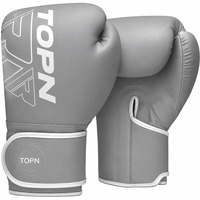 Gants de boxe professionnels en cuir PU de haute qualité avec fermeture auto-agrippante pour Muay Thai, MMA, entraînement, sparring, sac de frappe, personnalisables