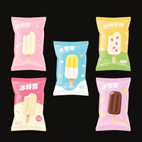 Sachets Jetables Biodégradables et Personnalisés pour Bâtonnets Glacés, Tubes Plastiques ou Emballages de Sucettes Glacées