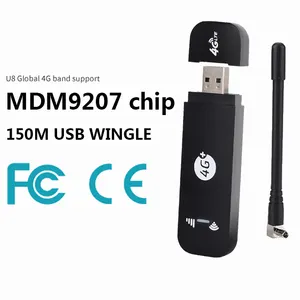 无线热点MDM9X07 U8 UFI支持外部天线150Mbps 4G USB调制解调器3G 4G LTE Wingle Usb加密狗移动Wifi路由器