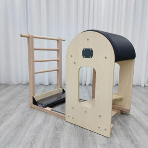 Base de barril ajustable de madera de arce con placa de microfibra para Pilates, yoga, entrenamiento y terapia, equipo para uso en estudio. - Product Image 1