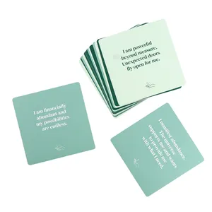 Impression quotidienne auto-amour douche carte d'affirmation personnalisée étanche affirmation citations cartes inspirantes