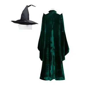 Robe de Président de la Sorcellerie et de la Magie de l'École de Sorcellerie d'Écho Hogwarts, Costume d'Halloween avec Cape pour Femmes Adultes - Product Image 4