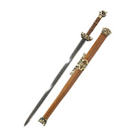 Épée de combat Chaxia de la ville de Longquan, épée pliante en acier forgé à motifs, 107 cm, accessoire de cosplay, épée de collection, cadeau haut de gamme pour festival