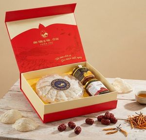 Set de Regalo de Lujo para Ocasiones Especiales con Nido de Pájaro, Cordyceps Sinensis 15g y Dátiles Rojos, Regalo Saludable Premium para las Fiestas - Product Image 1