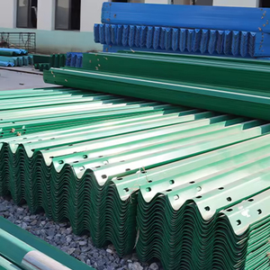 Hot <b>Dip</b> Galvanized W Beam Highway Guardrail SASO Standard Q235 Steel Traffic Barrier High-Intensity Prismatic Reflective M62 - Product Image 4