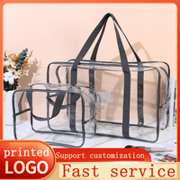 Sac d'emballage de bijoux de mode avec logo personnalisé petits sacs à fermeture éclair en plastique transparents en PVC mini pochette à fermeture éclair