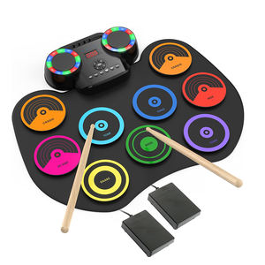 Pequeño Digital Roll up Jazz Music Toys Kids Electronic <span class=keywords><strong>Drum</strong></span> <span class=keywords><strong>Kit</strong></span> Tambores musicales - Product Image 1