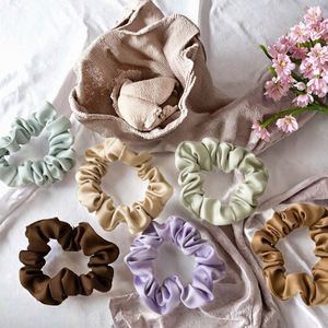Bandeau élastique en satin couleur bonbon pour femme, style doux, pour queues de cheval et accessoires de beauté - Product Image 2