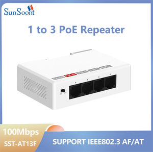 ตัวขยายสัญญาณ PoE ภายในอาคาร IEEE802.3af/at 10/100mbps สำหรับสวิตช์ PoE ระยะไกลสำหรับกล้อง IP - Product Image 6