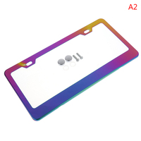Cadre de plaque d'immatriculation en plastique durable et étanche avec logo personnalisé imprimé pour la plaque des États-Unis