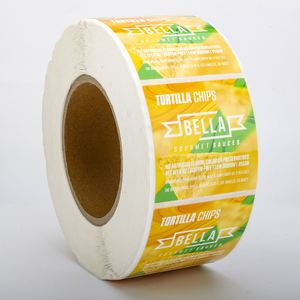 Etiquetas de Papel Rectangulares Resistentes al Agua y al Calor para Tortillas Bella, Impresión Offset, Ecológicas, Autoadhesivas, para Empaquetado - Product Image 5