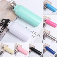 Botol Air Stainless Steel Lapis Ganda Berinsulasi dengan Tutup, Logo Custom Lukisan Sendiri, Murah Grosir untuk Camping, Mendaki, dan Hiking