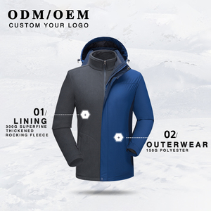 Parka Invernale da Uomo 2022, Nuovo Modello per Attività all'Aperto, Jet Ski, Neve, Giacca Calda con Cappuccio, Impermeabile, in Pile Spesso, Marca Casual - Product Image 2